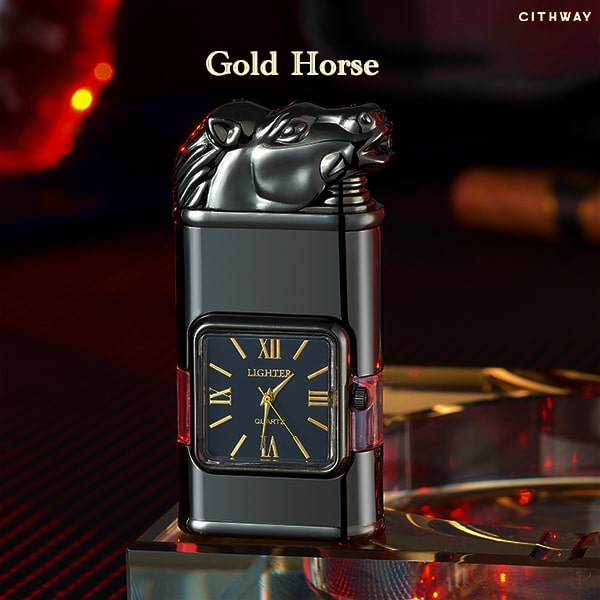 Remifa™ Windproof Dual-Flame Vintage Watch Lighter