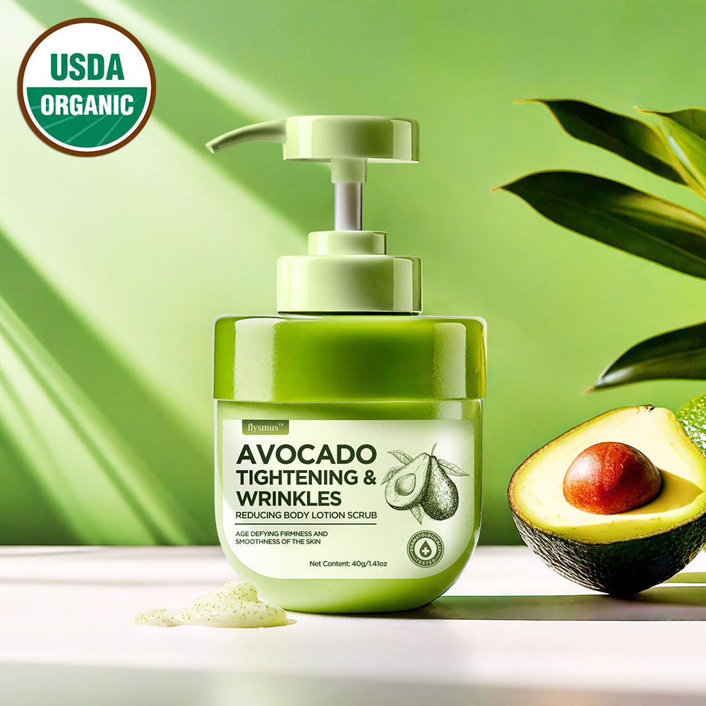 flysmus™ Avocado Tightening & Wrinkles Reducing Body Lotion Scrub (🇺🇸AAD Recommended)