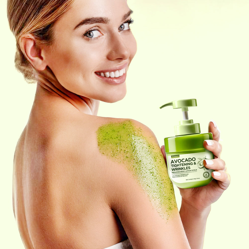 flysmus™ Avocado Tightening & Wrinkles Reducing Body Lotion Scrub (🇺🇸AAD Recommended)