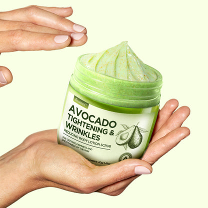 flysmus™ Avocado Tightening & Wrinkles Reducing Body Lotion Scrub (🇺🇸AAD Recommended)