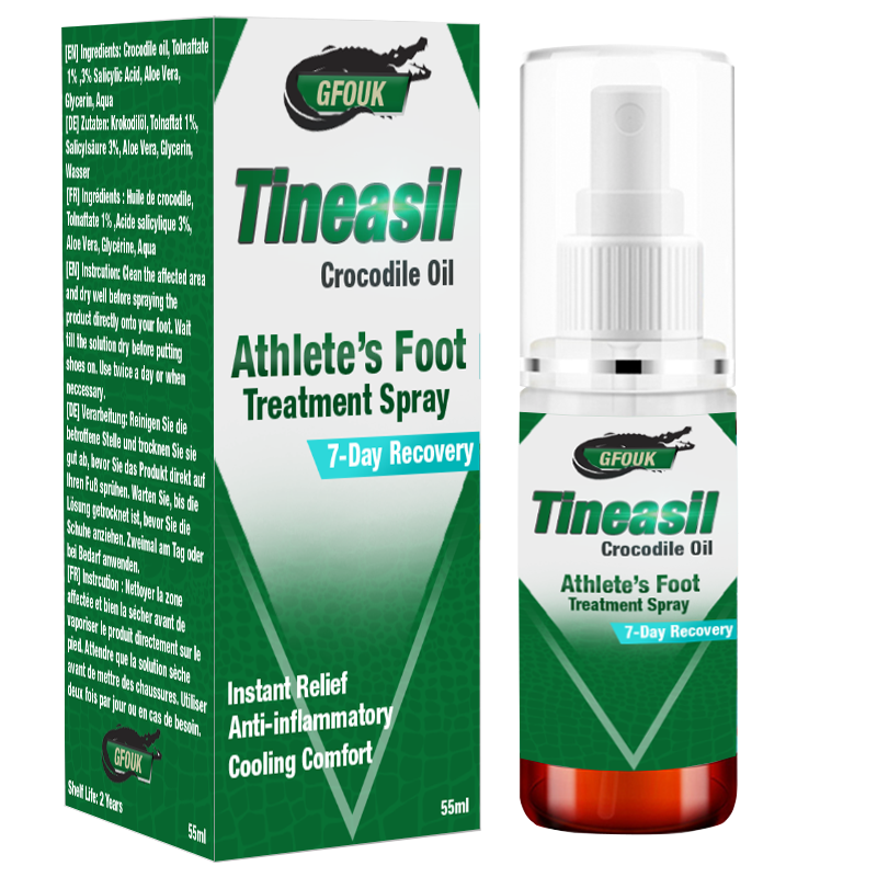 GFOUK™ Tineasil Athlete's Foot Crocodile Oil Treatment Spray – Drovasi