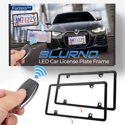 Furzero™ BlurNO. LED Car License Plate Frame